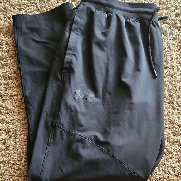 Under Armour Mens Black Casual Relaxed Fit Pants Size XL - Picture 1 of 12